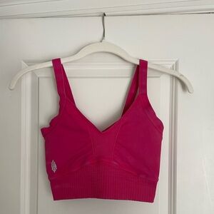 Fuschia free people movement top!